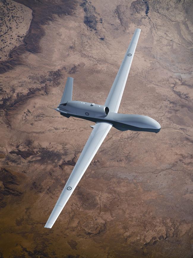MQ-4C Triton, courtesy of Northrop Grumman. Image has been manipulated. Picture: Supplied