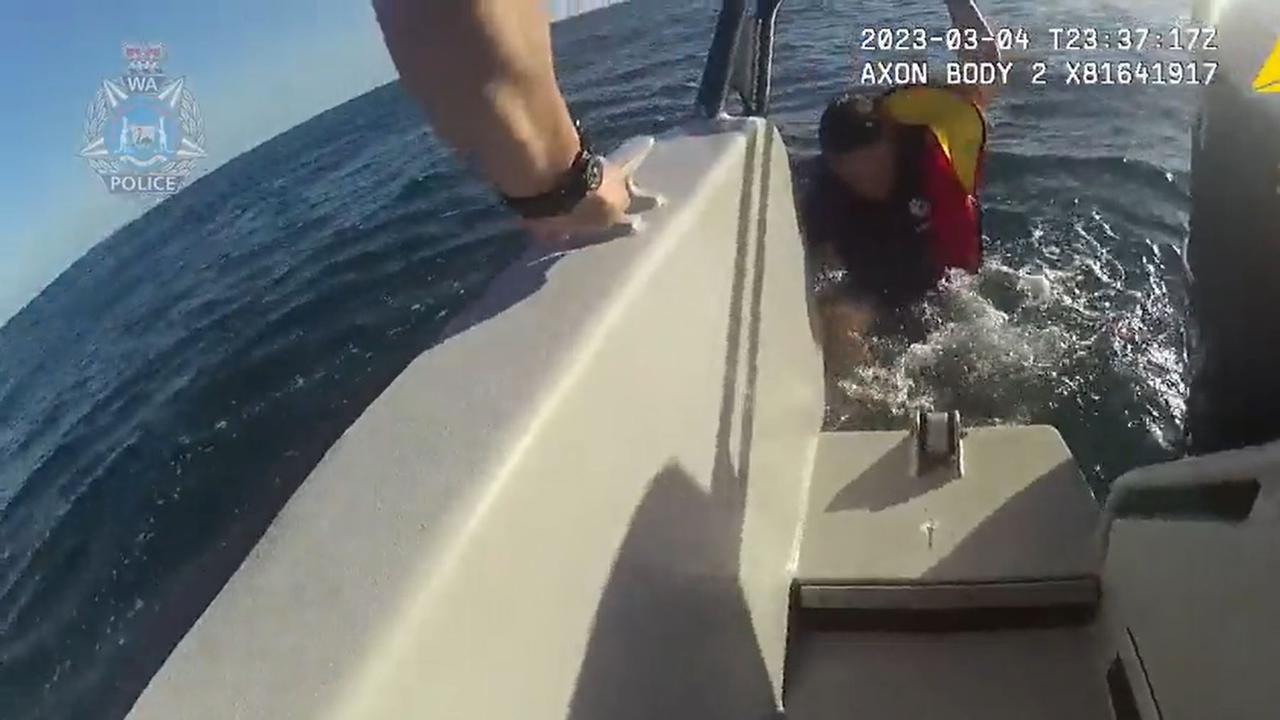 The men are believed to have been in the water for half an hour. Picture: WA Police