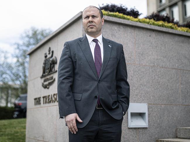 CANBERRA, AUSTRALIA-NCA NewsWire Photos 5 OCTOBER 2020: The Australian Treasurer Josh Frydenberg the day before he delivers the 2020 Federal Budget, at the Treasury building in Canberra.Picture: NCA NewsWire / Gary Ramage