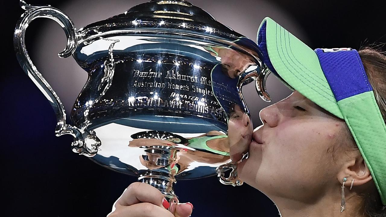 Sofia Kenin went on to win the 2020 Australian Open. Picture: Saeed Khan/AFP