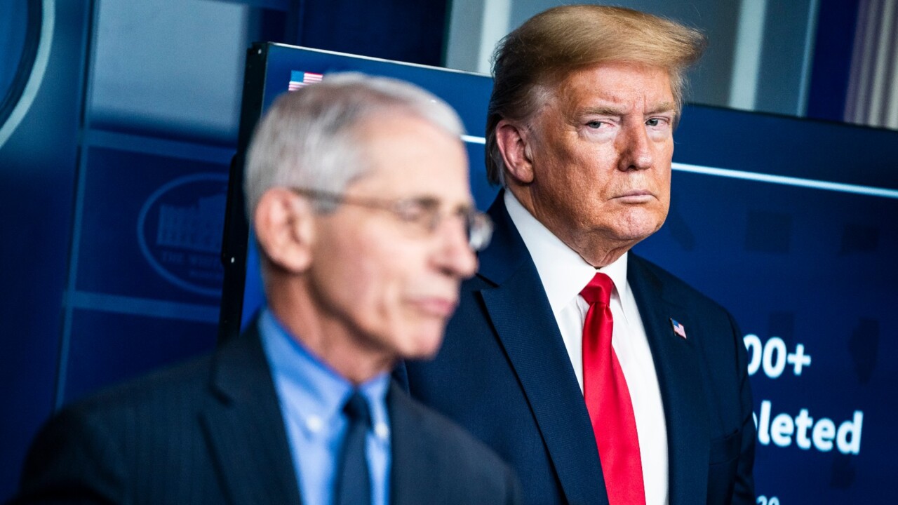 Trump accuses Fauci of silence on COVID