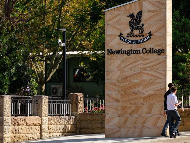 Newington College, in Stanmore, Sydney. Picture: Justin Lloyd.