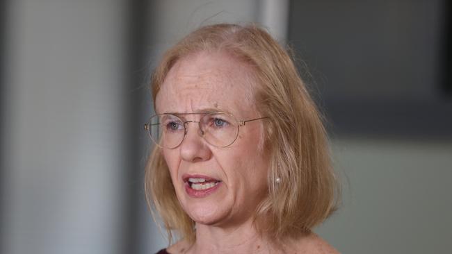 Dr Jeannette Young pictured at Redcliffe Hospital on Saturday. Picture: Annette Dew