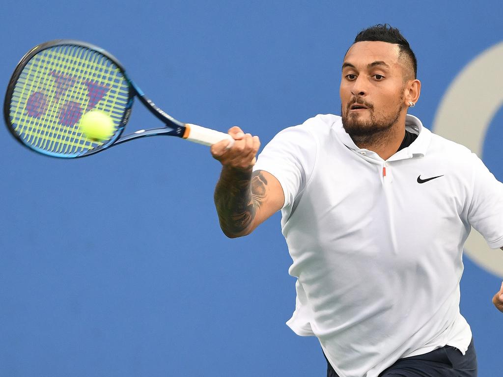 Can Kyrgios rediscover his tennis form of old? Picture: Mitchell Layton/Getty Images/AFP