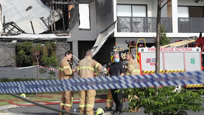 Three people have died in a Point Cook house fire overnight. Picture: David Crosling