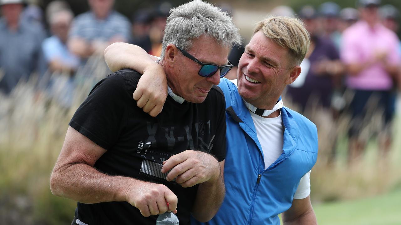 Warne was fiercely loyal to his mates. Picture: Michael Klein