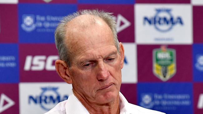 Wayne Bennett is reportedly on the outer at Brisbane. (Photo by Bradley Kanaris/Getty Images)