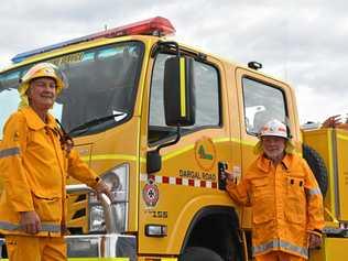 LOCAL LEGENDS: Dargal Road First Officer Ian Peters and Second Officer/ Fire Warden Rowan Whip have both volunteered for the Rural Fire Service for over 25 years. Picture: Ellen Ransley