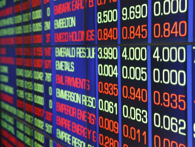 SYDNEY, AUSTRALIA - NewsWire Photos JULY 18, 2024: The Board at the Australian Stock Exchange (ASX) in Sydney.   Picture: NewsWire / John Appleyard