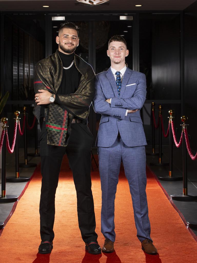 Farhad Ghaderi and Kade Giles. Mabel Park State High School Senior Formal. Wednesday, November 18, 2020 - Picture: Renae Droop