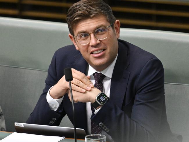 Jerome Laxale MP during Question Time at Parliament House in Canberra. Picture: NewsWire / Martin Ollman