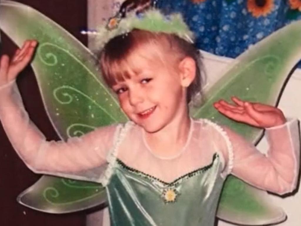 Gabby Petito's life in pictures include this image of her dressed up as a fairy princess. Picture: Moloney Funeral Home.