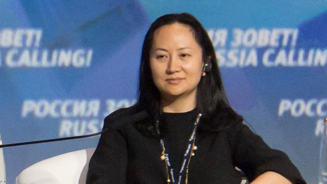 Huawei CFO Meng Wanzhou in Moscow. Picture: Reuters