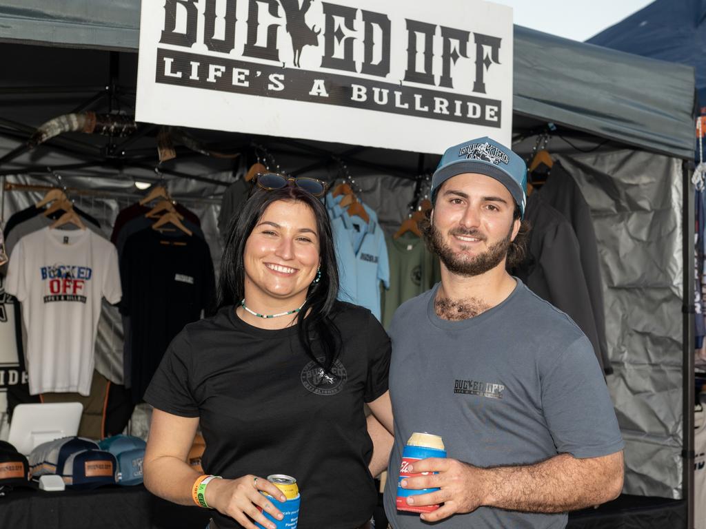 Mikaila Kozicka and Cobey Zarb at Gargett Rodeo Saturday 3 June 2023 Picture: Michaela Harlow