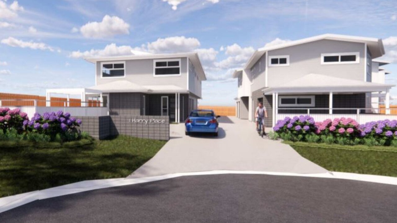 Plans for the five unit development proposed for 1 Harry Place, Beerwah.