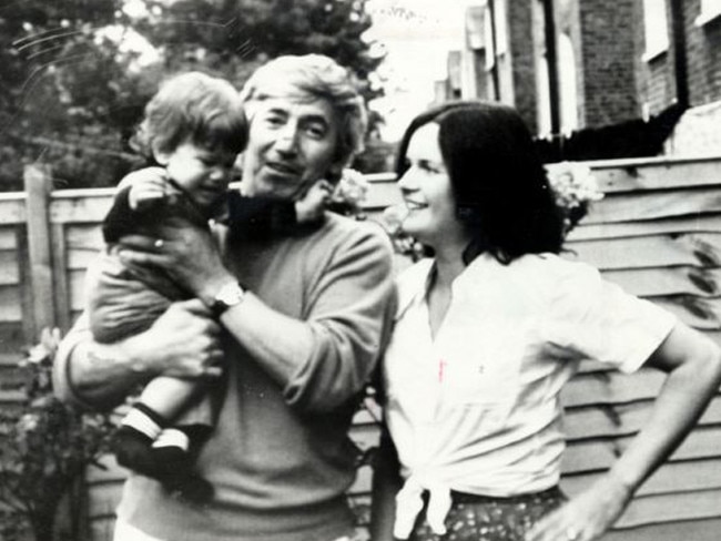 Bulgarian dissident Georgi Markov with his wife Annabel and daughter Alexandra-Raina in London