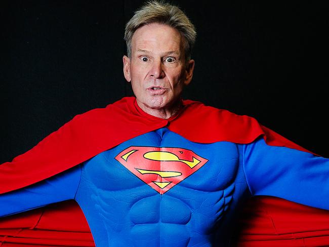 Sam Newman as Superman at Oz Comic Con. Picture: Ian Currie