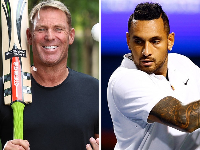 Nick Kyrgios and Shane Warne