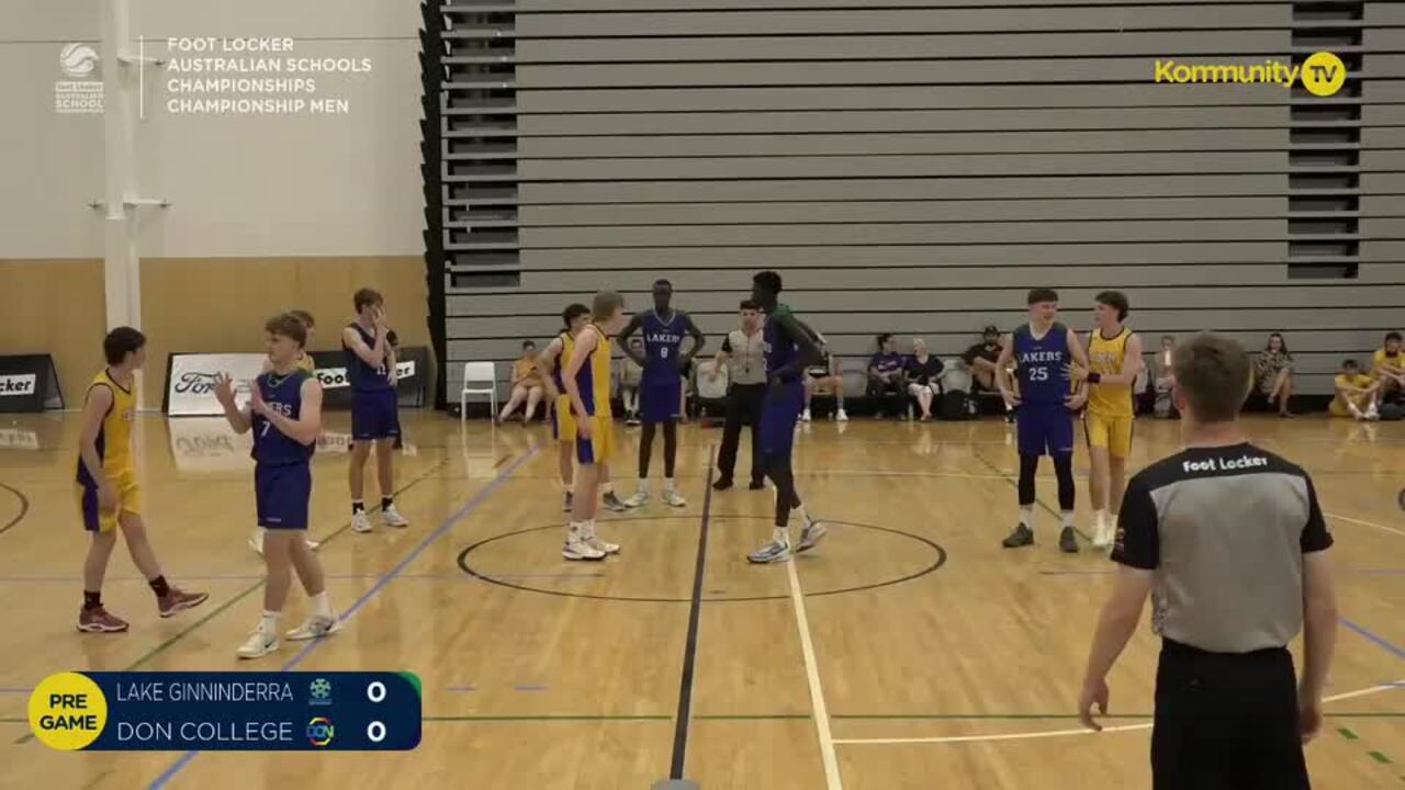 Replay: Lake Ginninderra College v Don College (Men Champ QF)—2024 Basketball Australia Schools Championships Day 3