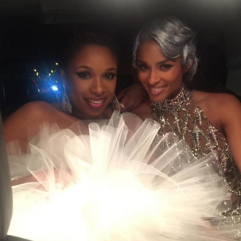 Met Gala 2016 on social media ... Jennifer Hudson and Ciara. Picture: Instagram