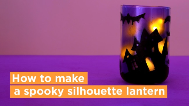 How to make a spooky silhouette lantern