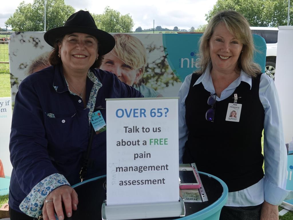 Mishline Jammal and Lisa Mikulandra at the Dorrigo Show, November 24, 2023. Picture: Chris Knight