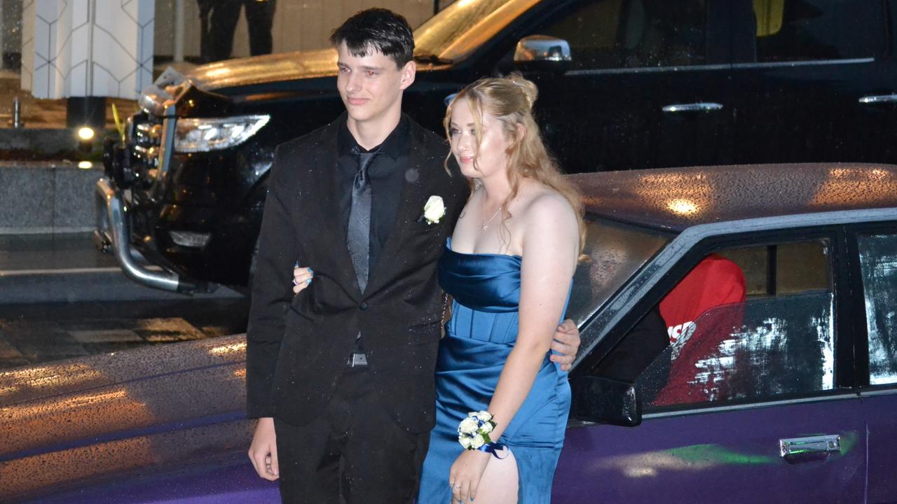 Rylan Turner and Sharn Hawkey at Lowood State High School formal in Ipswich Civic Centre on Wednesday, November 13, 2024. Picture: Amber Blums