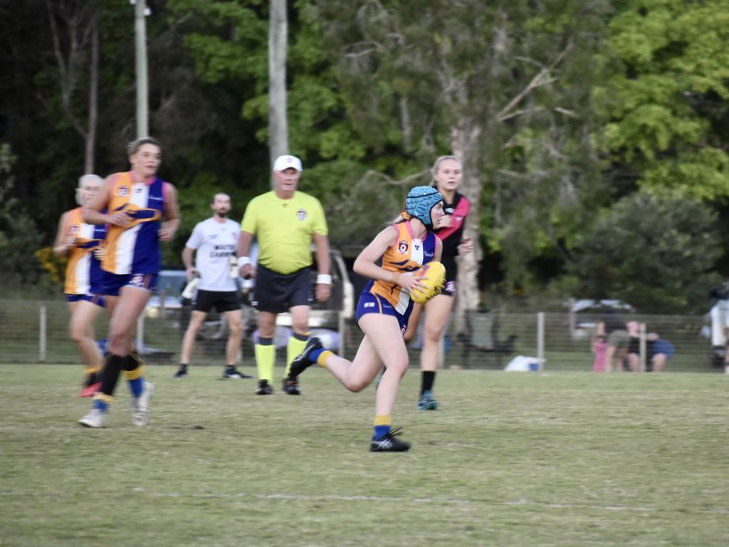 Hervey Bay Bombers have won the Wide Bay Women’s Grand Final against the Bundy Eagles. Picture: Isabella Magee