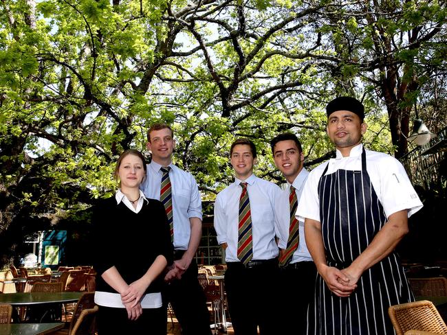 The team at the award-winning Oaks Hotel in Neutral Bay. Picture: Annika Enderborg