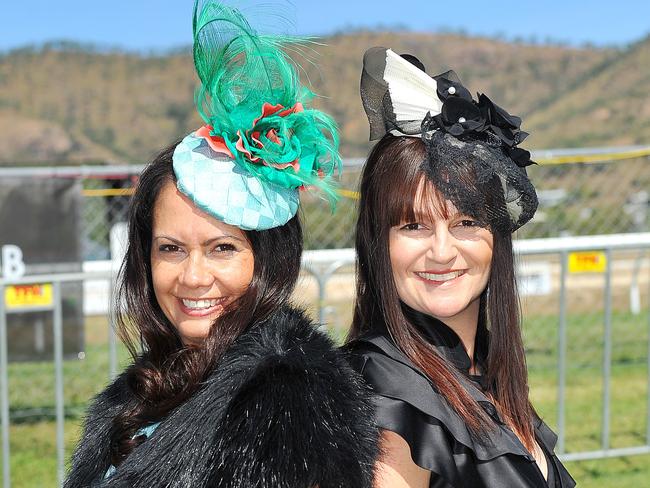 Ladies Day at Cluden Park. Marty Ironside and Nadine Rapisarda. Fashions on the field. Picture: Shae Beplate