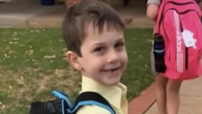 William Ellis, 7, was hit by a car near the border of NSW and Victoria.