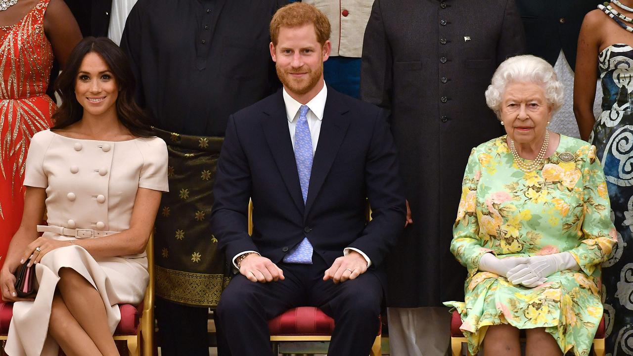 Meghan and Harry wanted to maintain the Sussex Royal brand but the Queen put her foot down. Picture: John Stillwell / POOL / AFP.