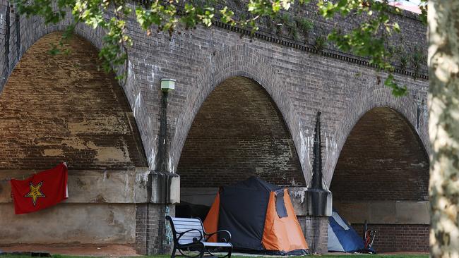 Homelessness advocates say the Minns government’s “go-slow” on short term accommodation reform is unacceptable in the face of increasing homelessness. Picture: AAP / Danny Aarons