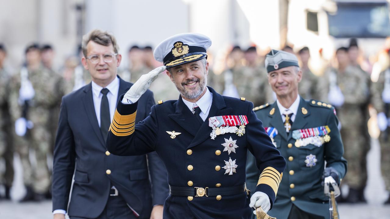 King Frederik X of Denmark participates in the Parade at Christiansborg Castle Square. Picture: Getty Images.