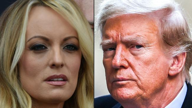 Donald Trump is to be sentenced for covering up hush money payments to Stormy Daniels on Saturday (AEDT). Picture: AFP.