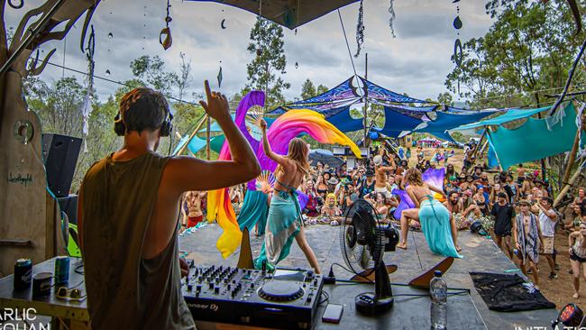 Art and music festival Initiation NYE hosted by Sundried Events has hit a snag in its plans for the festival to take place in the Southern Downs in 2024. Photo: Garlic Aeolan/Initiation NYE/Facebook