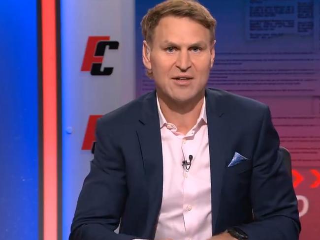 Kane Cornes on Footy Classified. Photo: Channel 9.