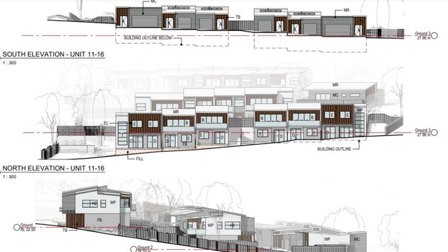 Architect plans showcase how each unit will look if built.