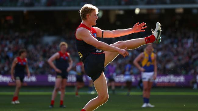 The Demons are hopeful Jacob van Rooyen can kick on. Picture: Quinn Rooney/Getty Images