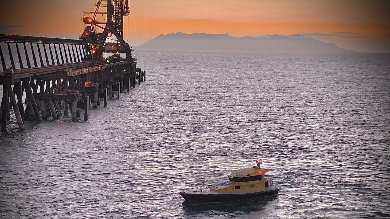 The Mantaray at work at Abbot Point. Picture: Supplied.