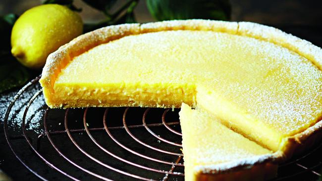 Classic lemon tart. Picture: Guy Bailey