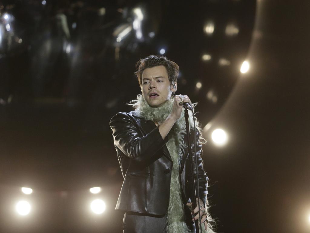 Harry Styles opened the Grammys singing Watermelon Sugar. Picture: Getty Images