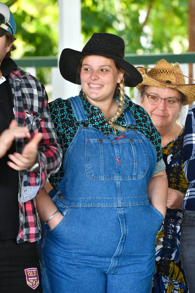 All the staff were into the day.PIE IN THE FACE - Mt Larcom State School raises money for drought relief. Picture: Mike Richards GLA140918PIEF