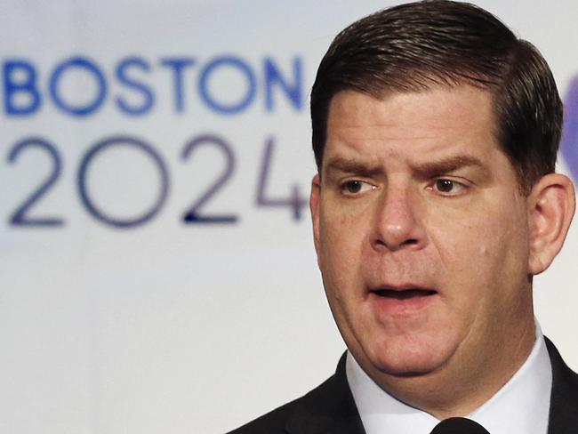 Boston Mayor Martin Walsh after the city was picked as the US bid city for the 2024 Olympics.