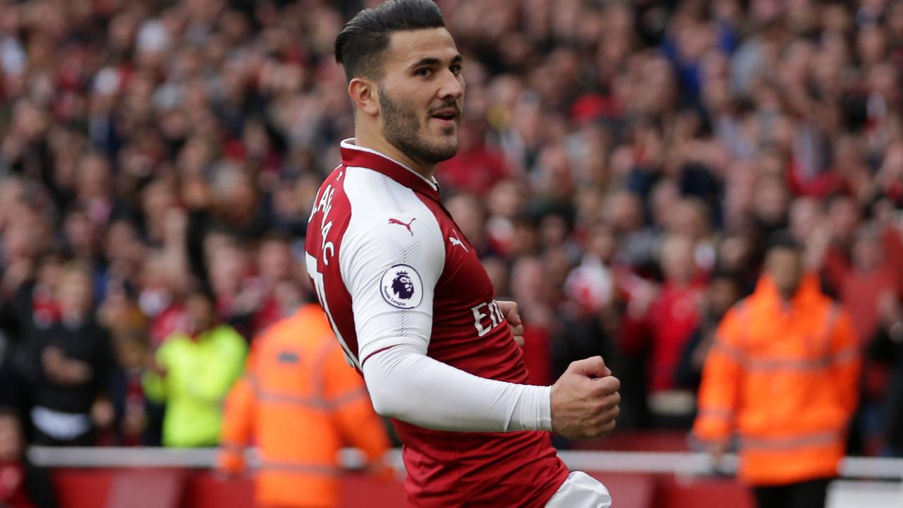 Arsenal's German-born Bosnian defender Sead Kolasinac has fended off knife attackers. Picture: AFP Photo / Daniel Leal-Olivas