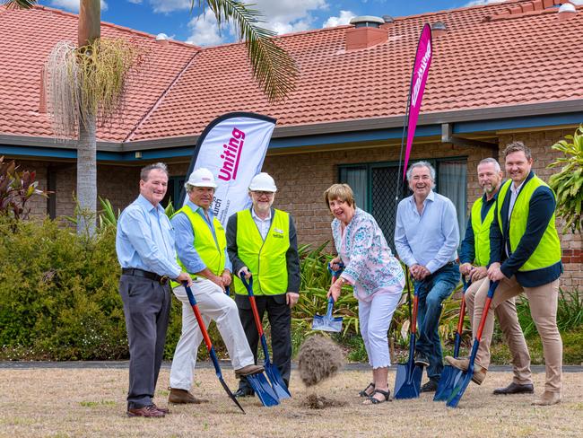 The official turning of the soil at the new Uniting Yamba retirement village site. =