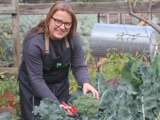 Michelle Visser Hodson and her kitchen garden.