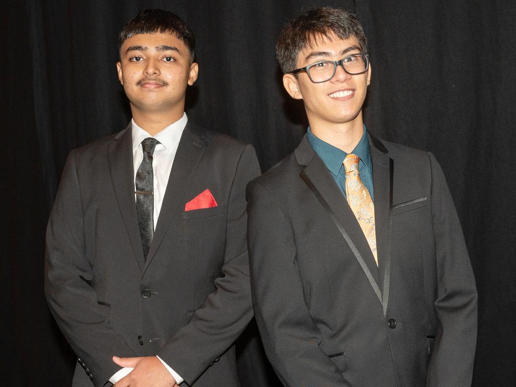 Raqeebul Islam and Daniel Yarnold at Mackay Christian College Formal Thursday 14 November 2024 Picture: Michaela Harlow