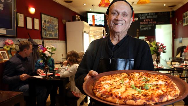 ‘People like my pizzas as they are,’ says Alberto Talarico, at his restaurant Alberto’s Pizzeria in Sydney’s inner-western Newtown. Picture: James Croucher