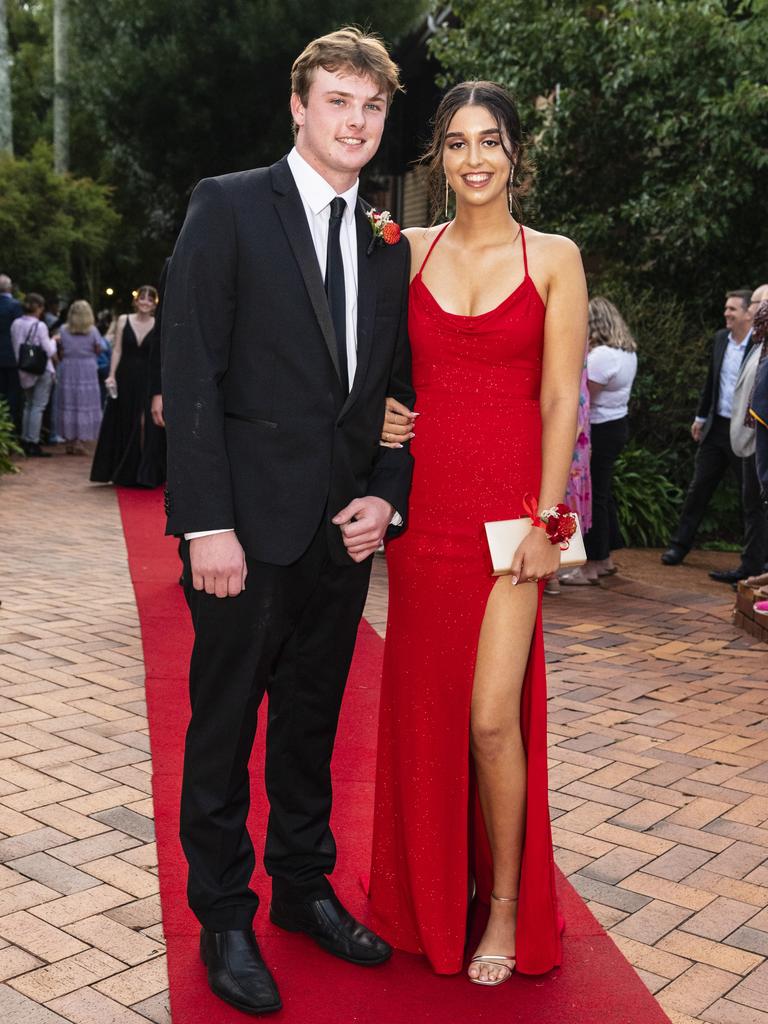 Shenali Mikkelsen and Pat Neilson at Fairholme College formal, Wednesday, March 29, 2023. Picture: Kevin Farmer